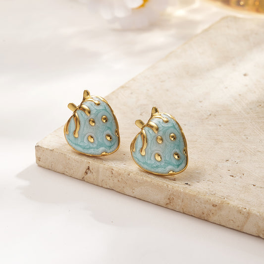 Aretes inox chapado 405