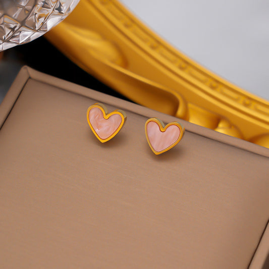 Aretes inox, chapado 1065