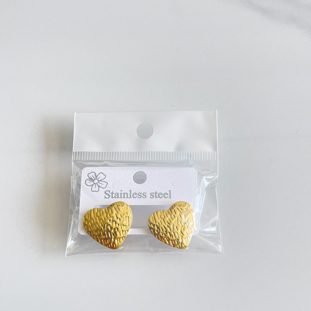 Aretes inox chapado 326