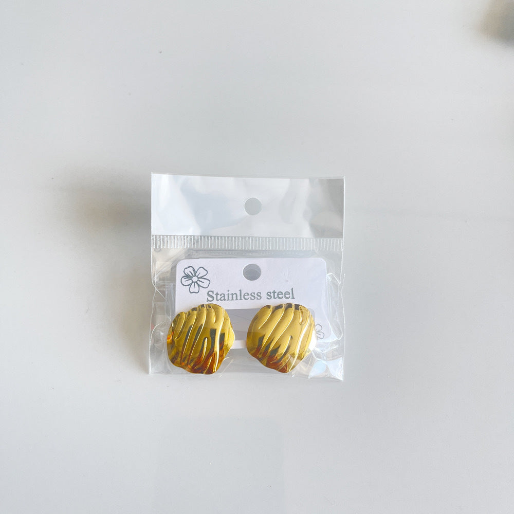 Aretes inox chapado 298