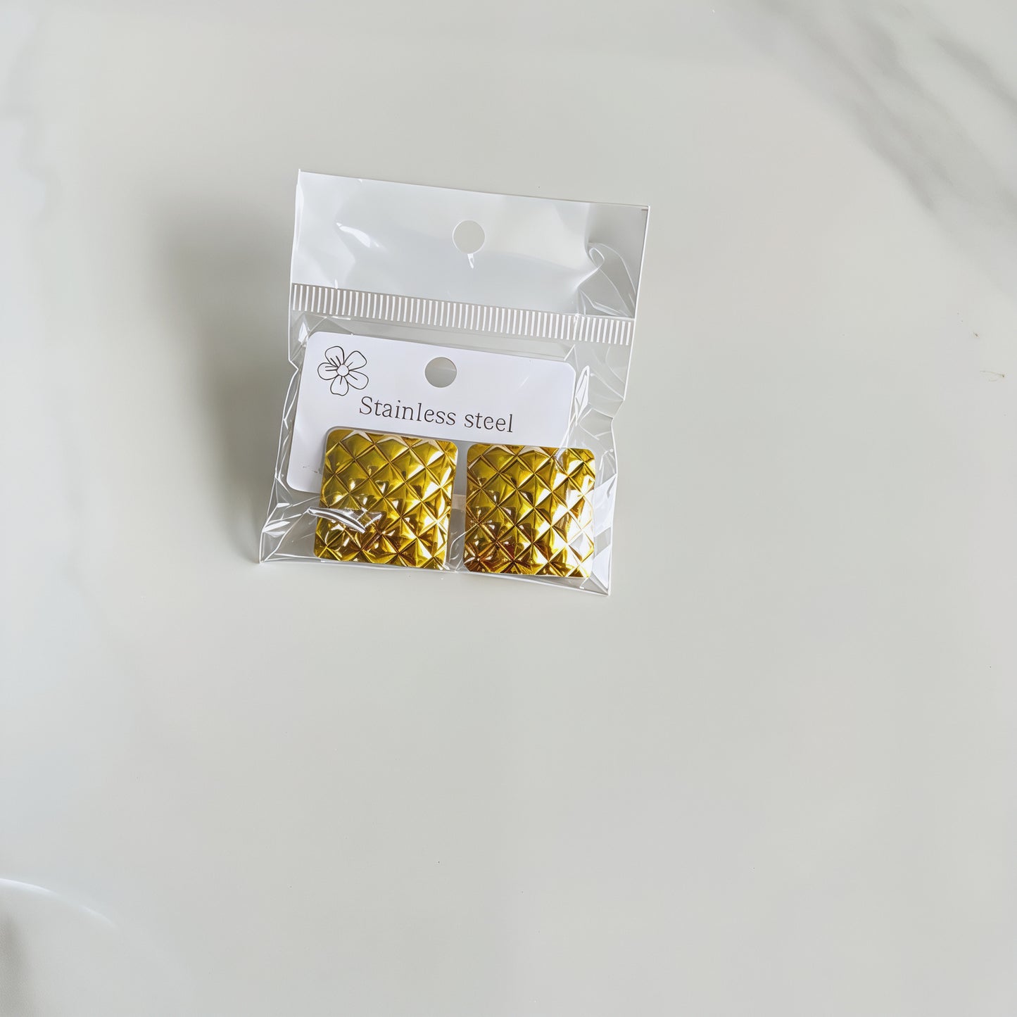 Aretes inox chapado 303