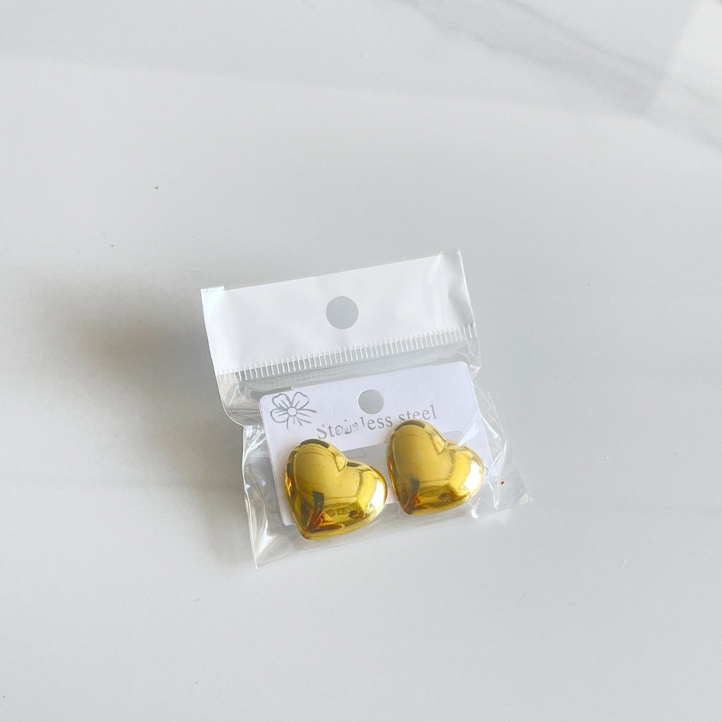 Aretes inox chapado 284