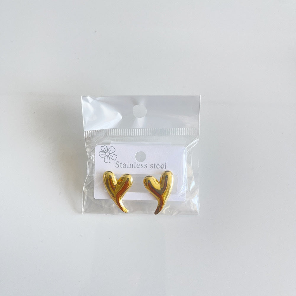 Aretes inox chapado 292