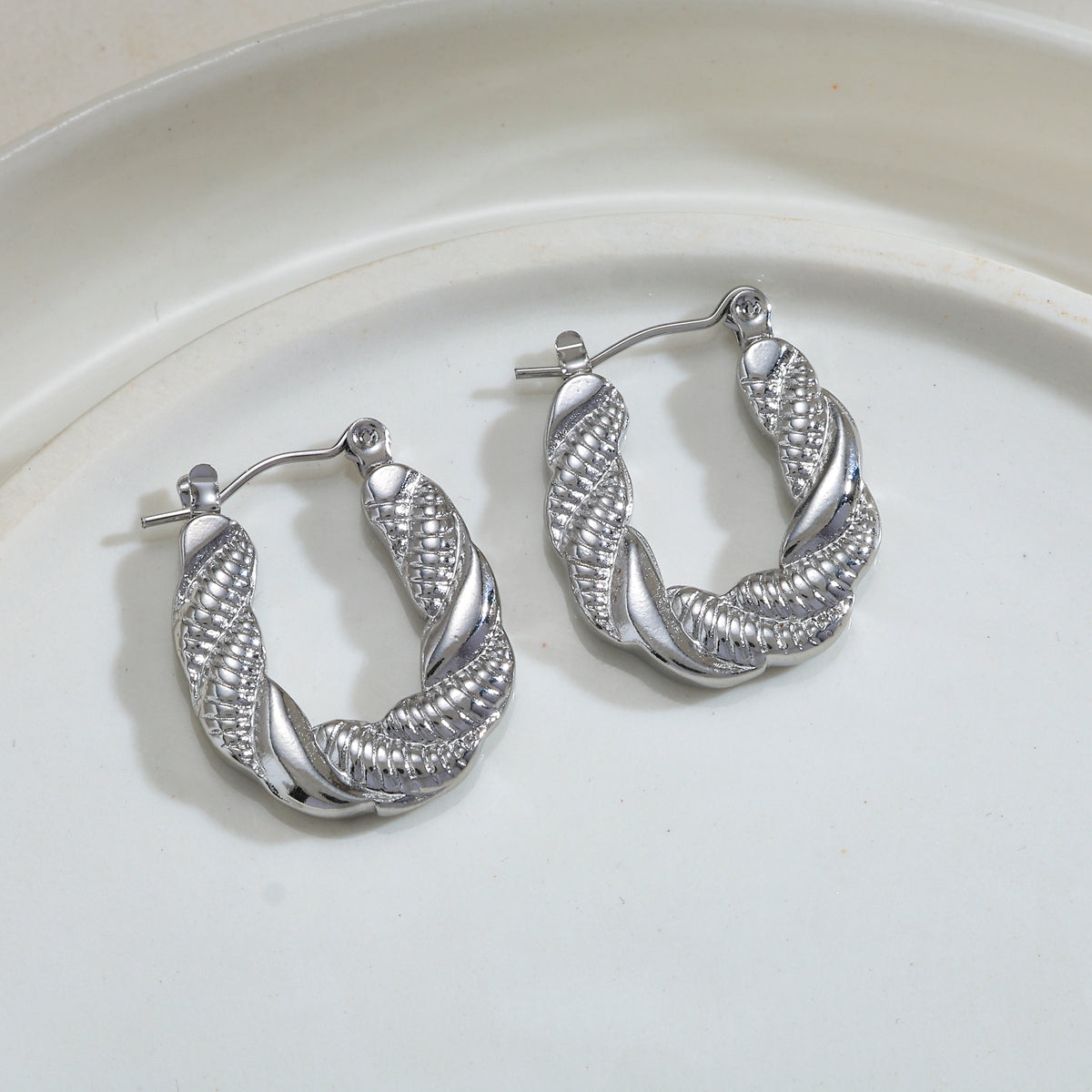 Aretes inox chapado 138