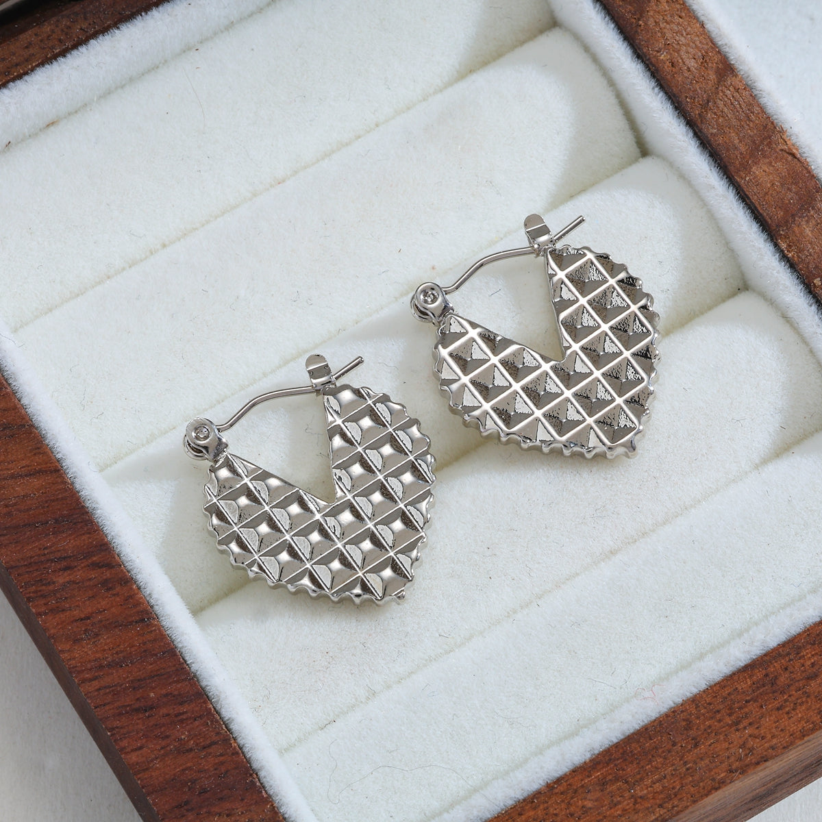 Aretes inox chapado 354