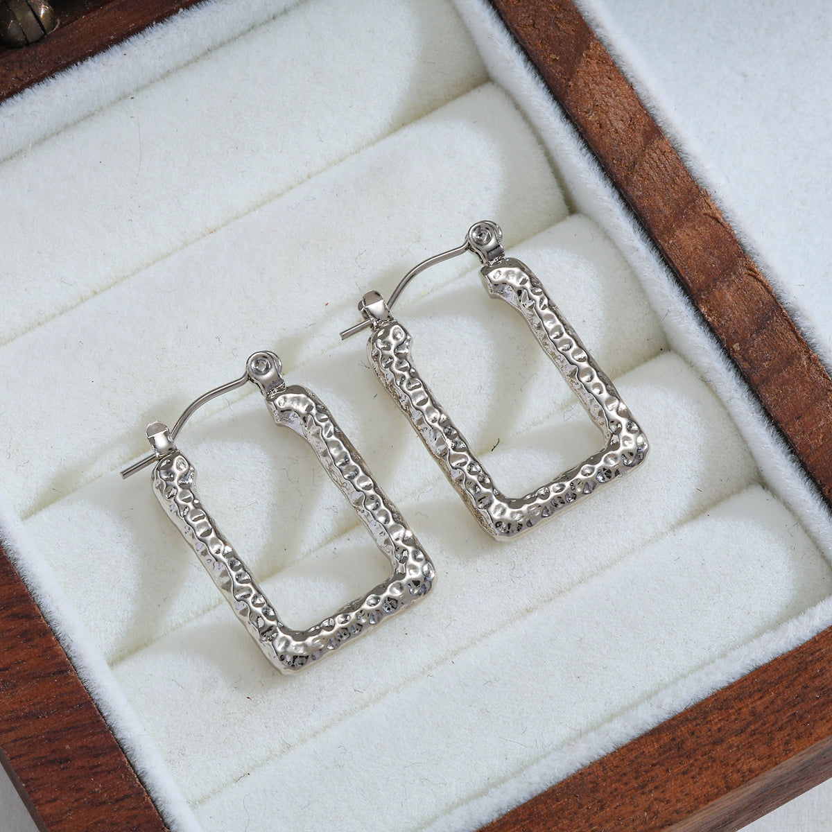 Aretes inox chapado 355
