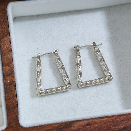 Aretes inox chapado 6