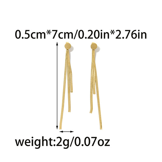 Aretes inox, chapado 1060