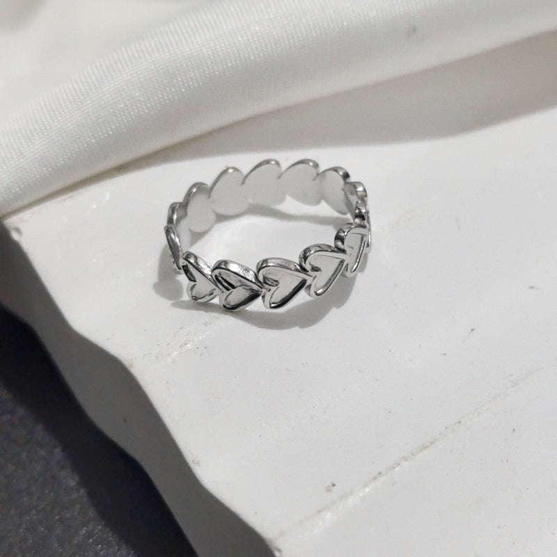 Anillo inox chapado 57