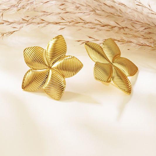 Aretes inox chapado 47