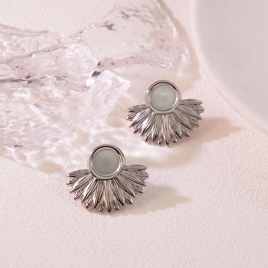 Aretes inox chapado 30