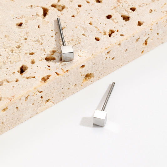 Aretes inox, chapado 78