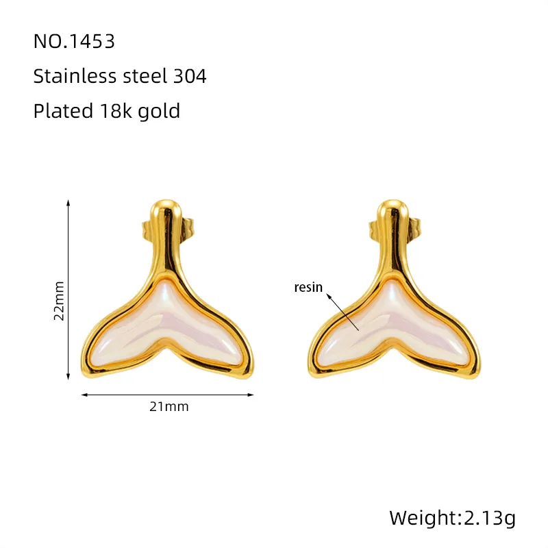 Aretes inox chapado 241