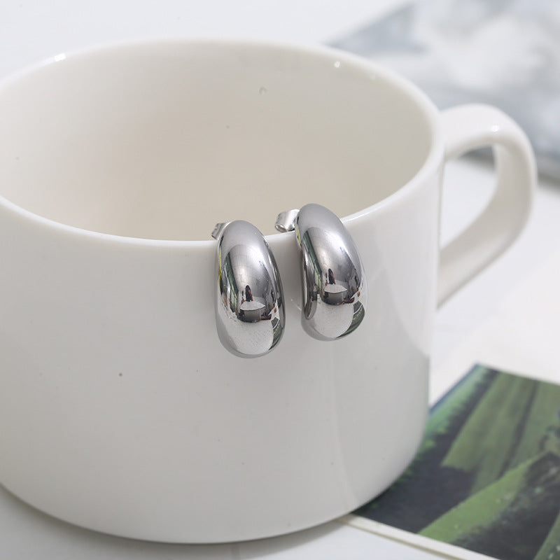 Aretes inox, chapado 216