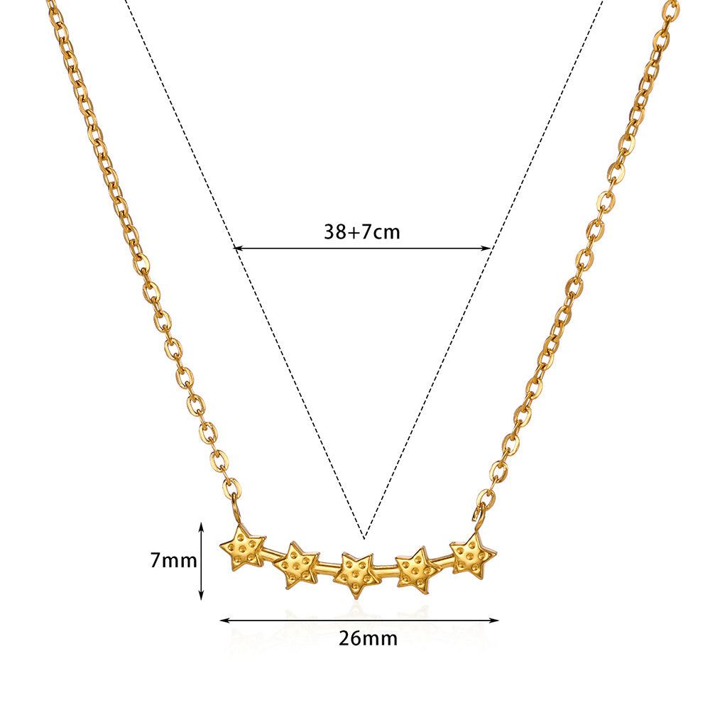 Collar inox chapado 104