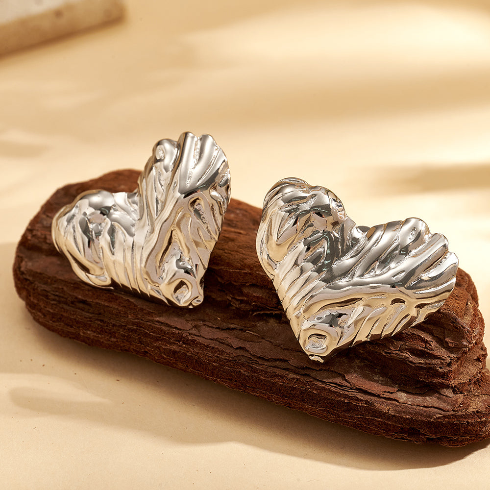 Aretes inox chapado 235