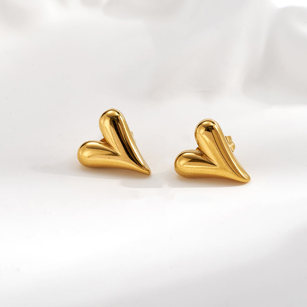 Aretes inox chapado 445