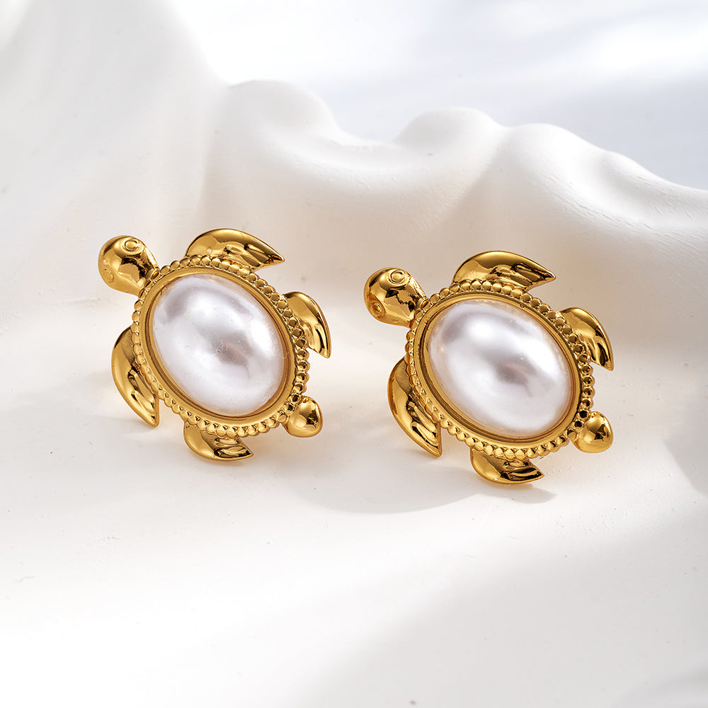 Aretes inox chapado 508