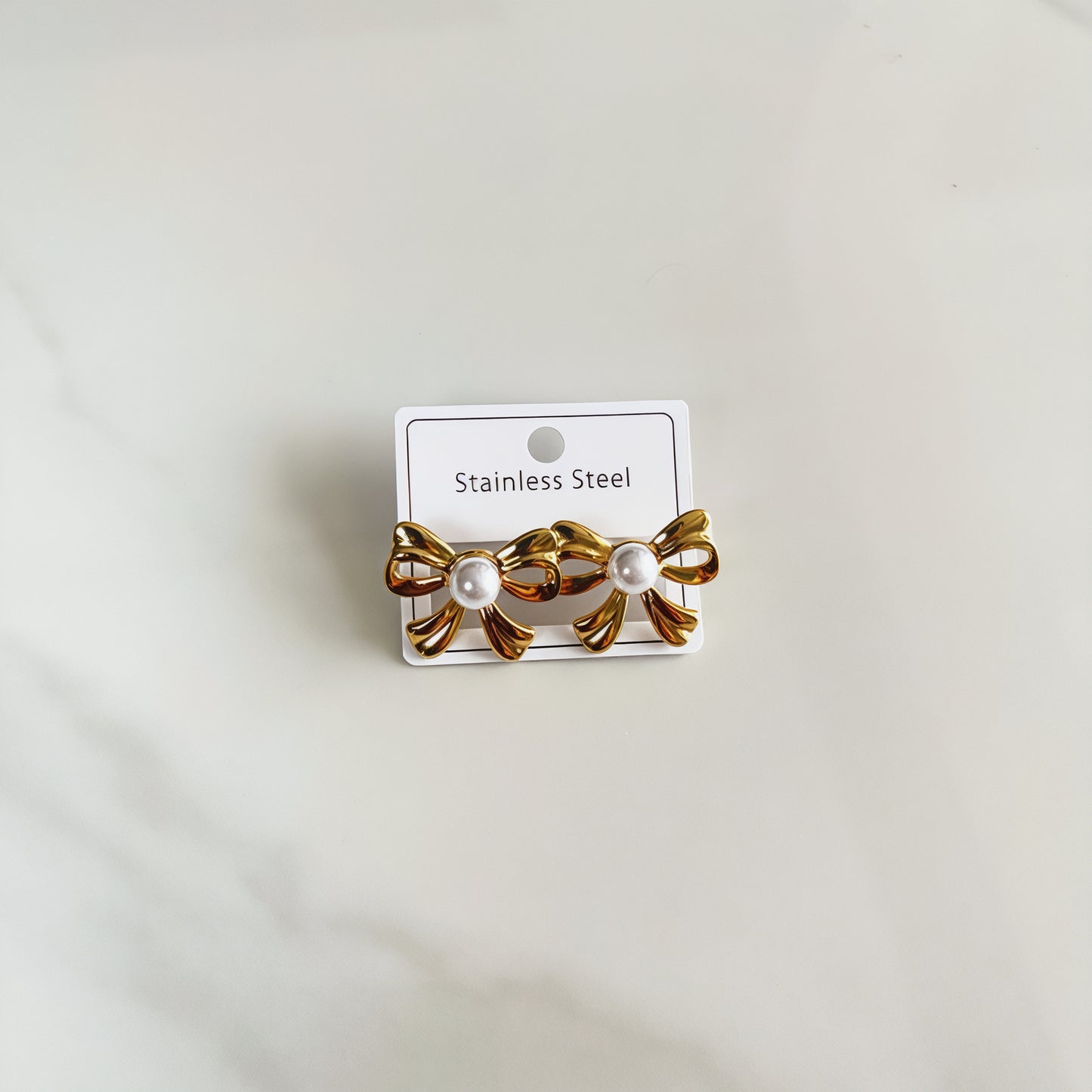 Aretes inox chapado 547