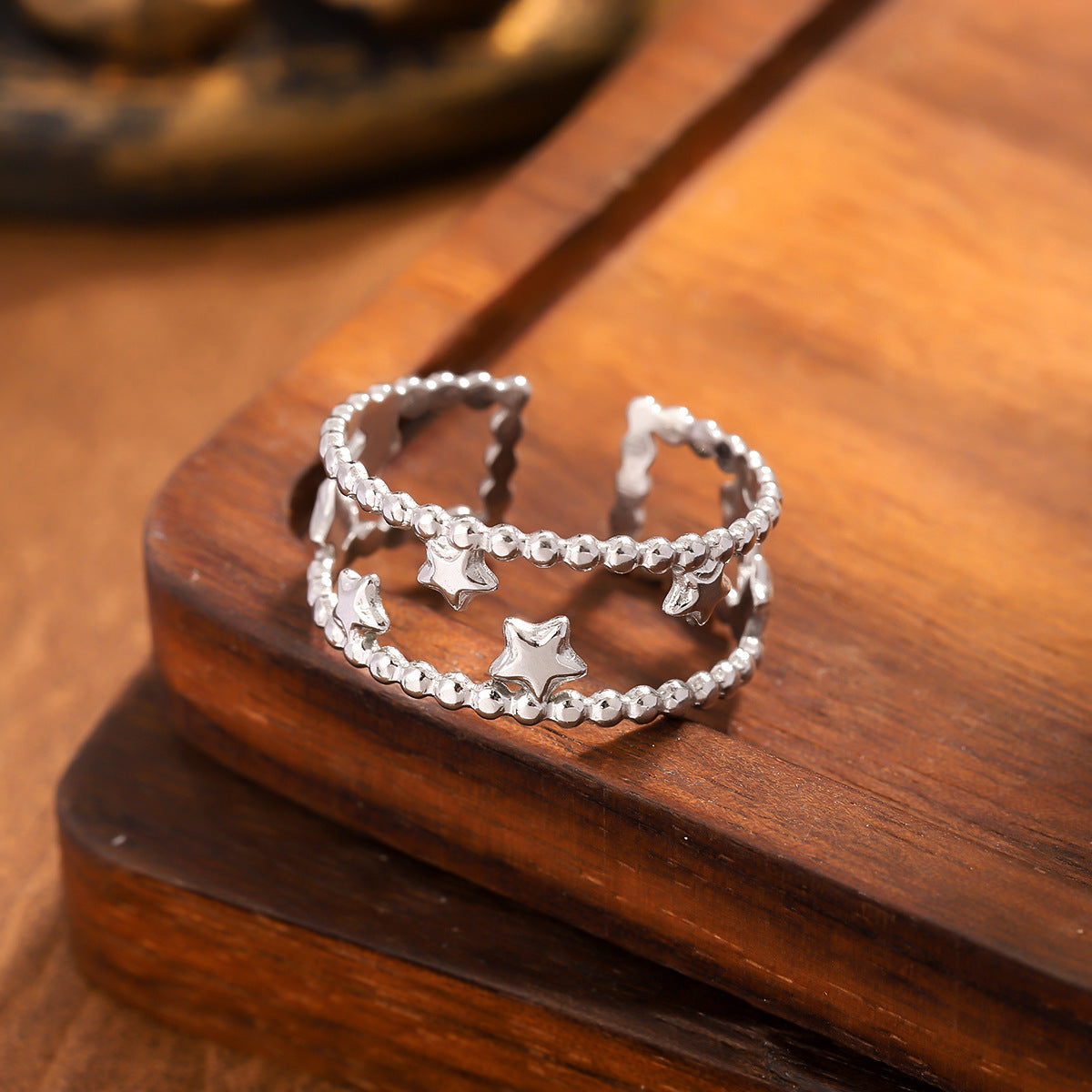 Anillo inox chapado 134