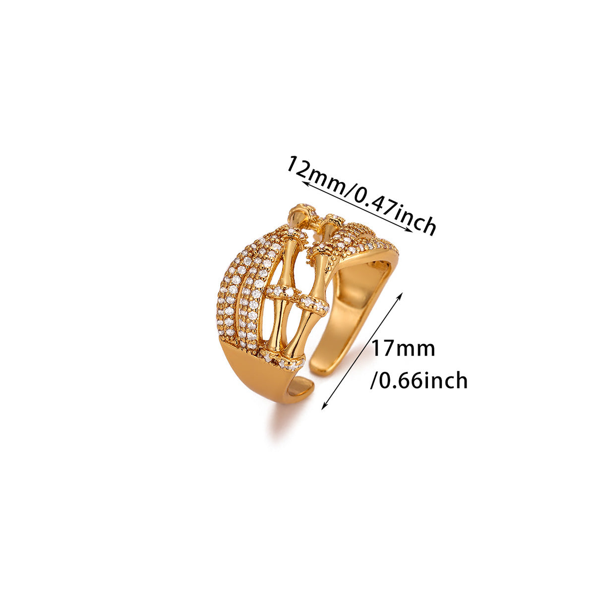 Anillos inox chapado 195