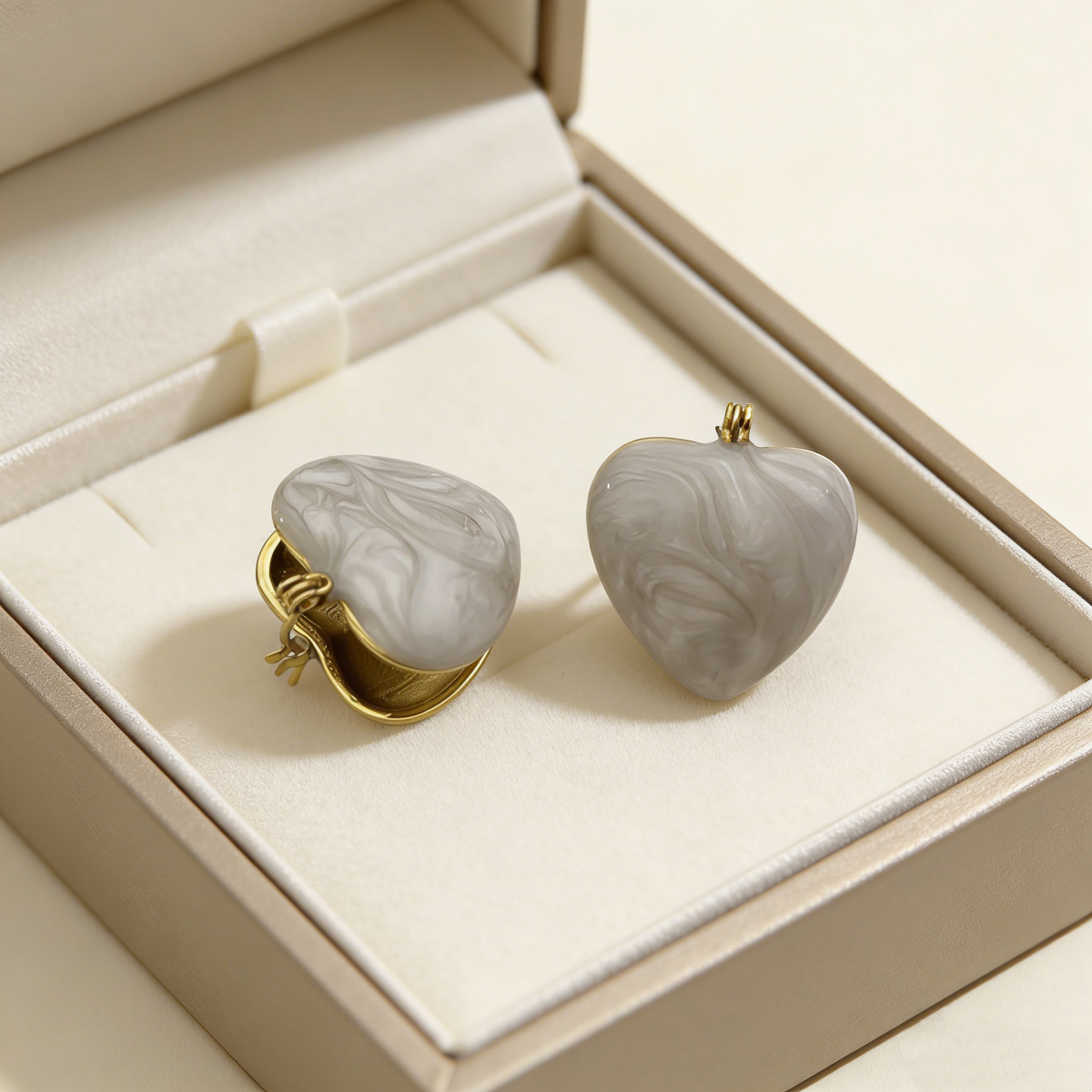 Aretes inox chapado 237