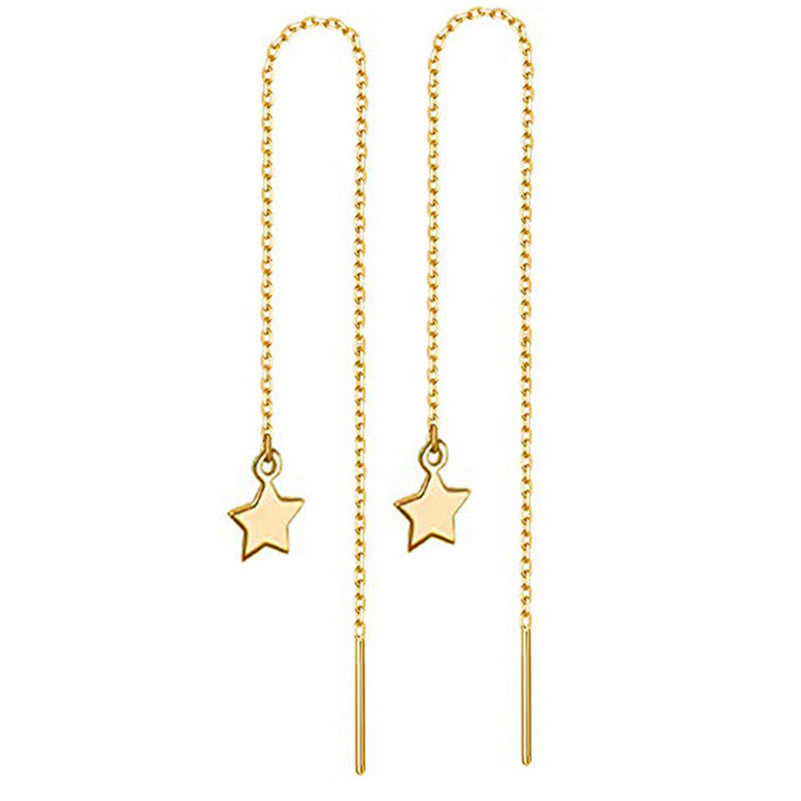 Aretes inox chapado 479
