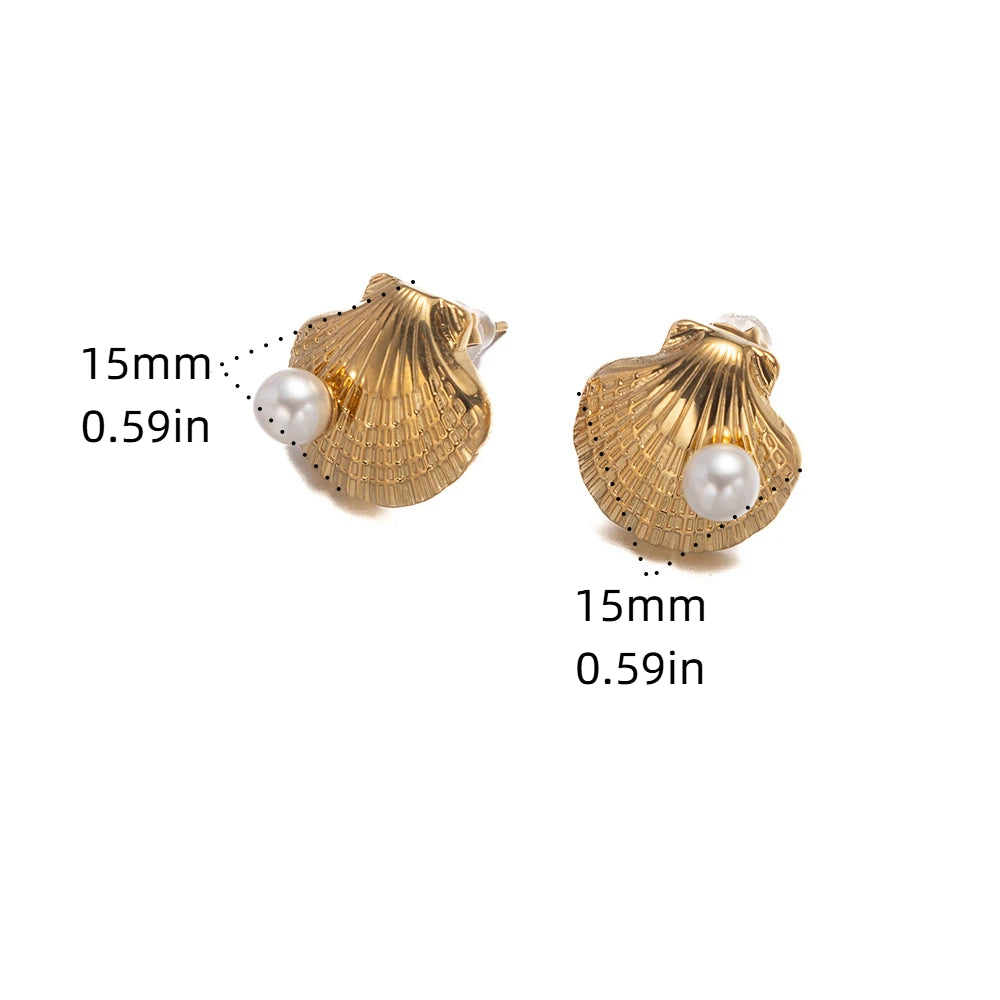 Aretes inox chapado 537