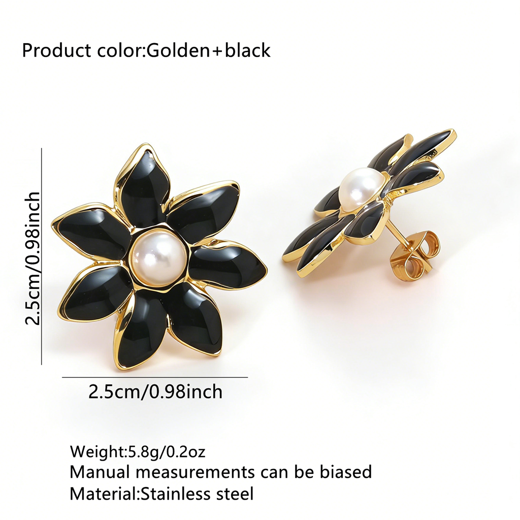 Aretes inox chapado 332