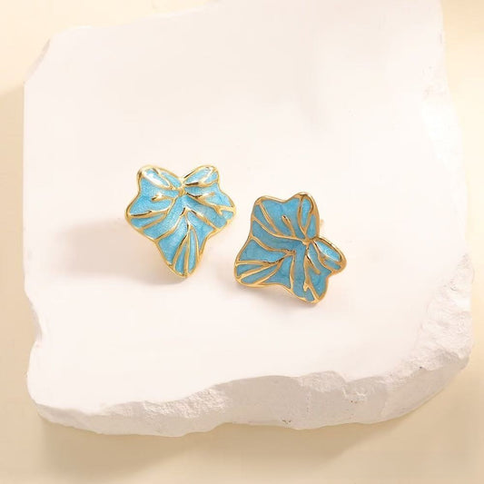 Aretes inox chapado 336