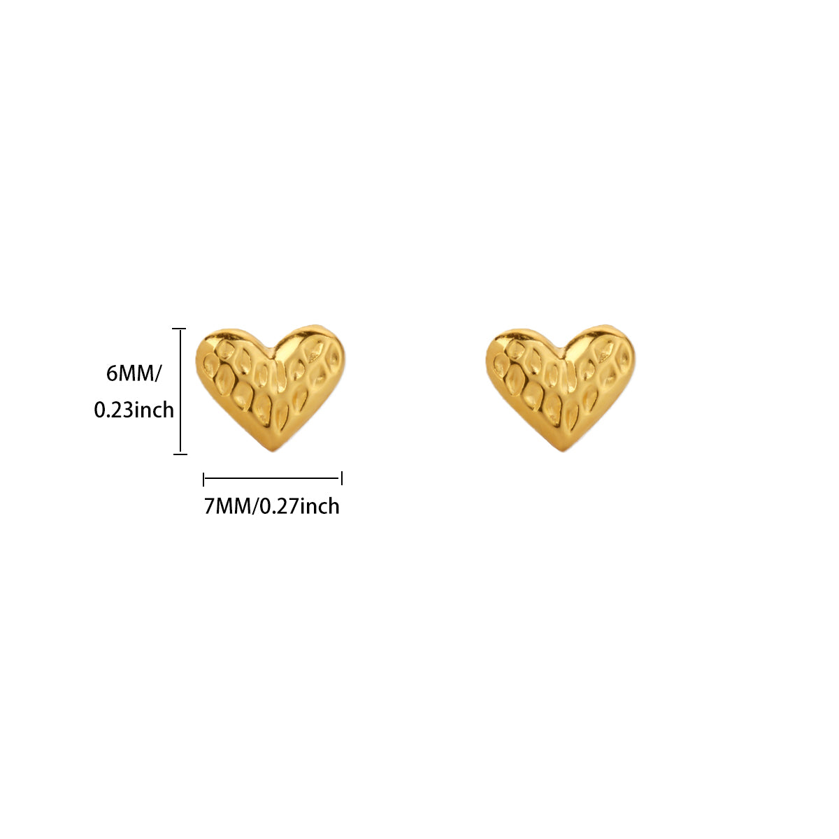 Aretes inox chapado 562