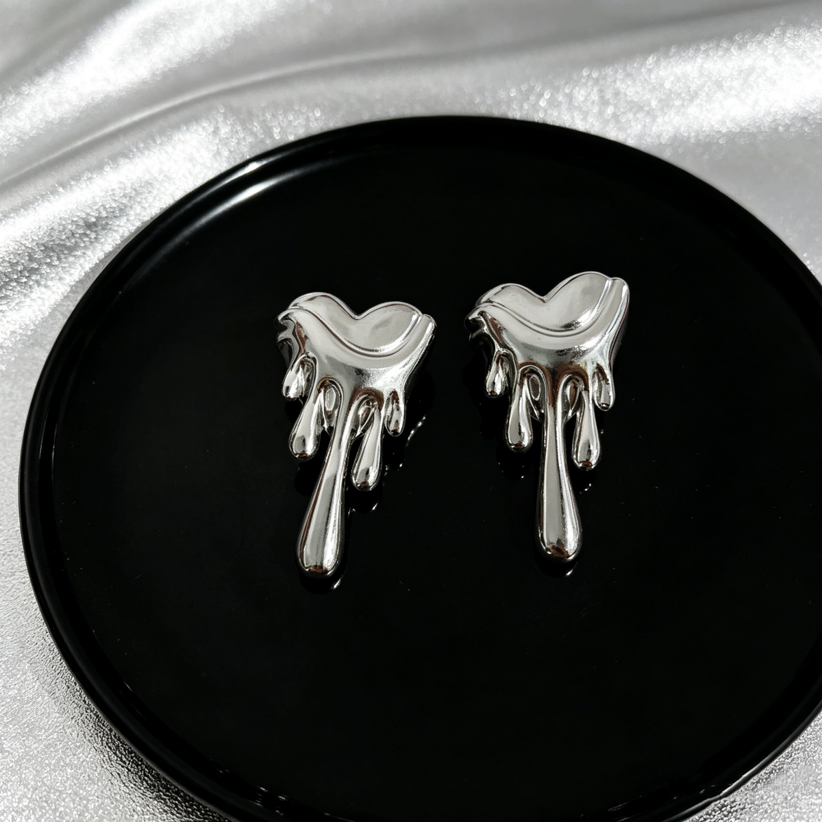 Aretes inox chapado 244
