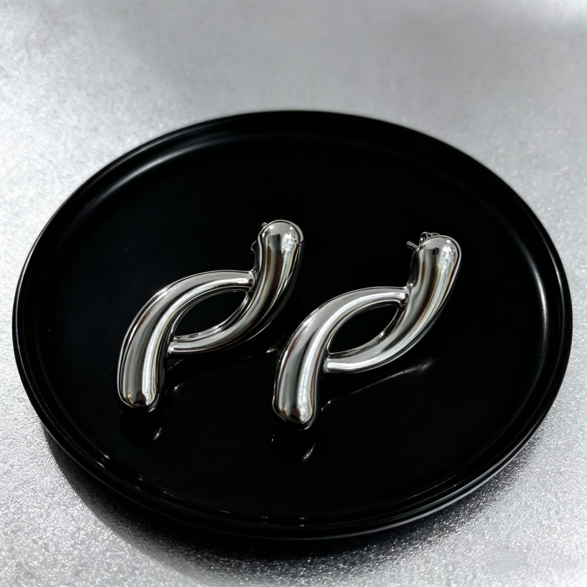 Aretes inox chapado 245