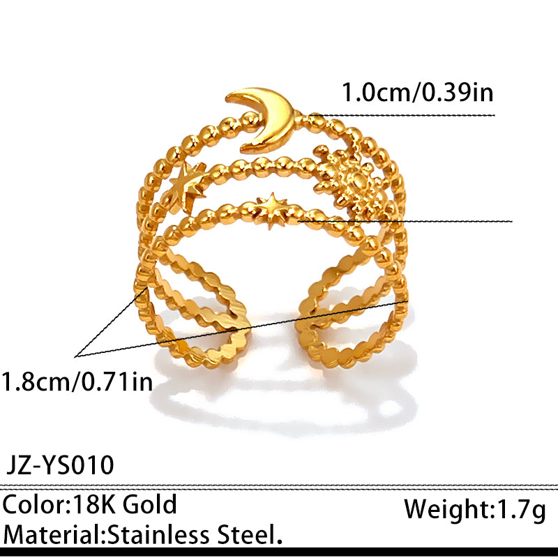 Anillos inox chapado 219
