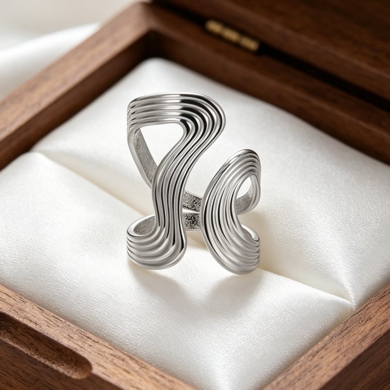 Anillos inox chapado 203
