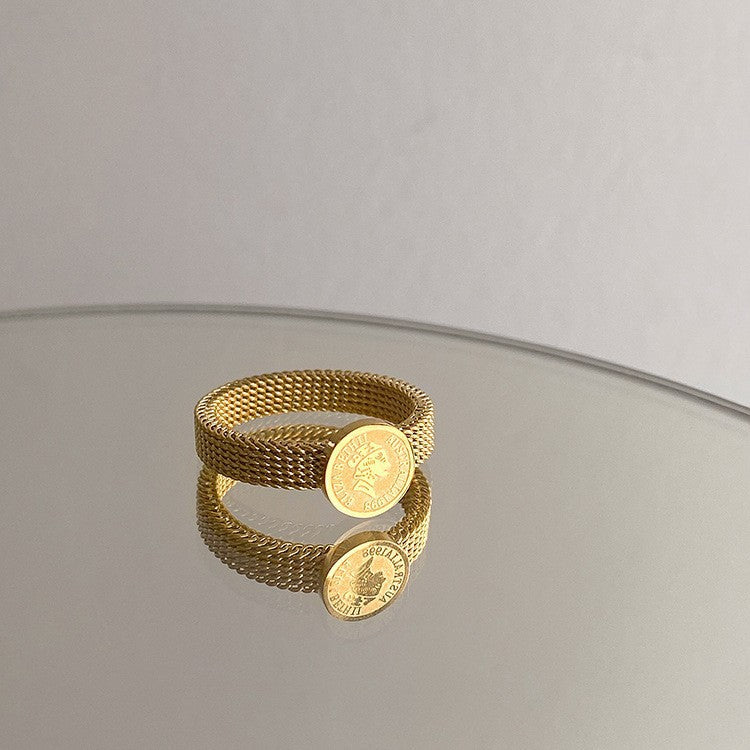 Anillos inox chapado 273 (Talla 6)