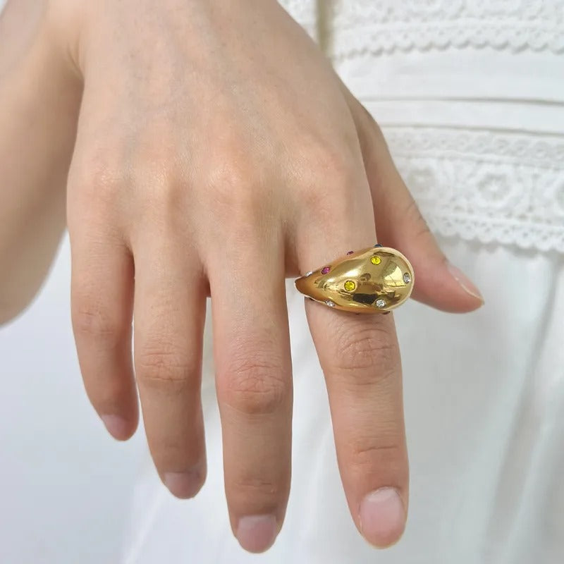 Inox 598 - chapado en oro 18k