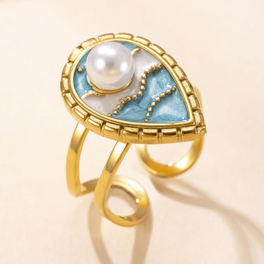 Anillo inox, chapado 134