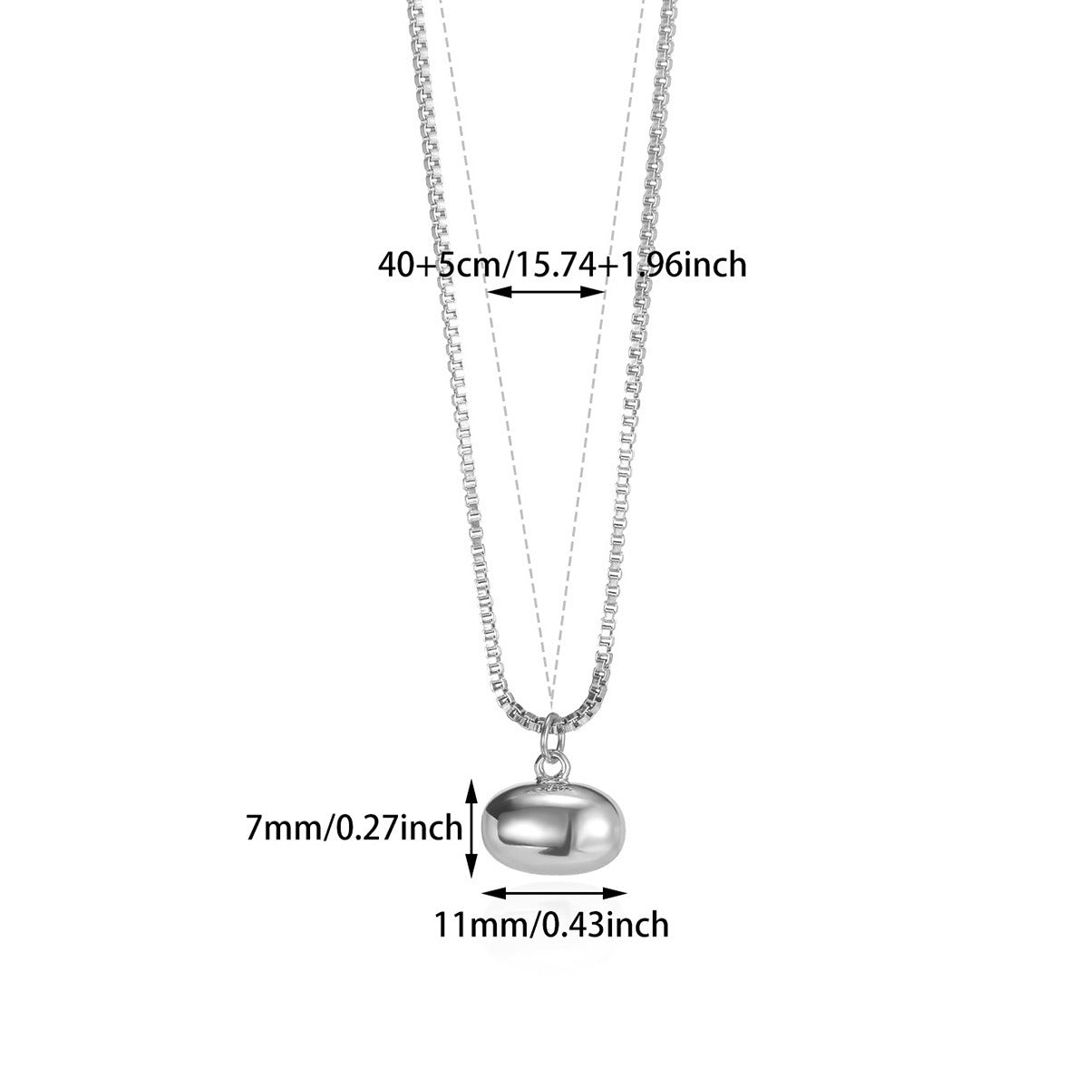 Collar inox, chapado 168