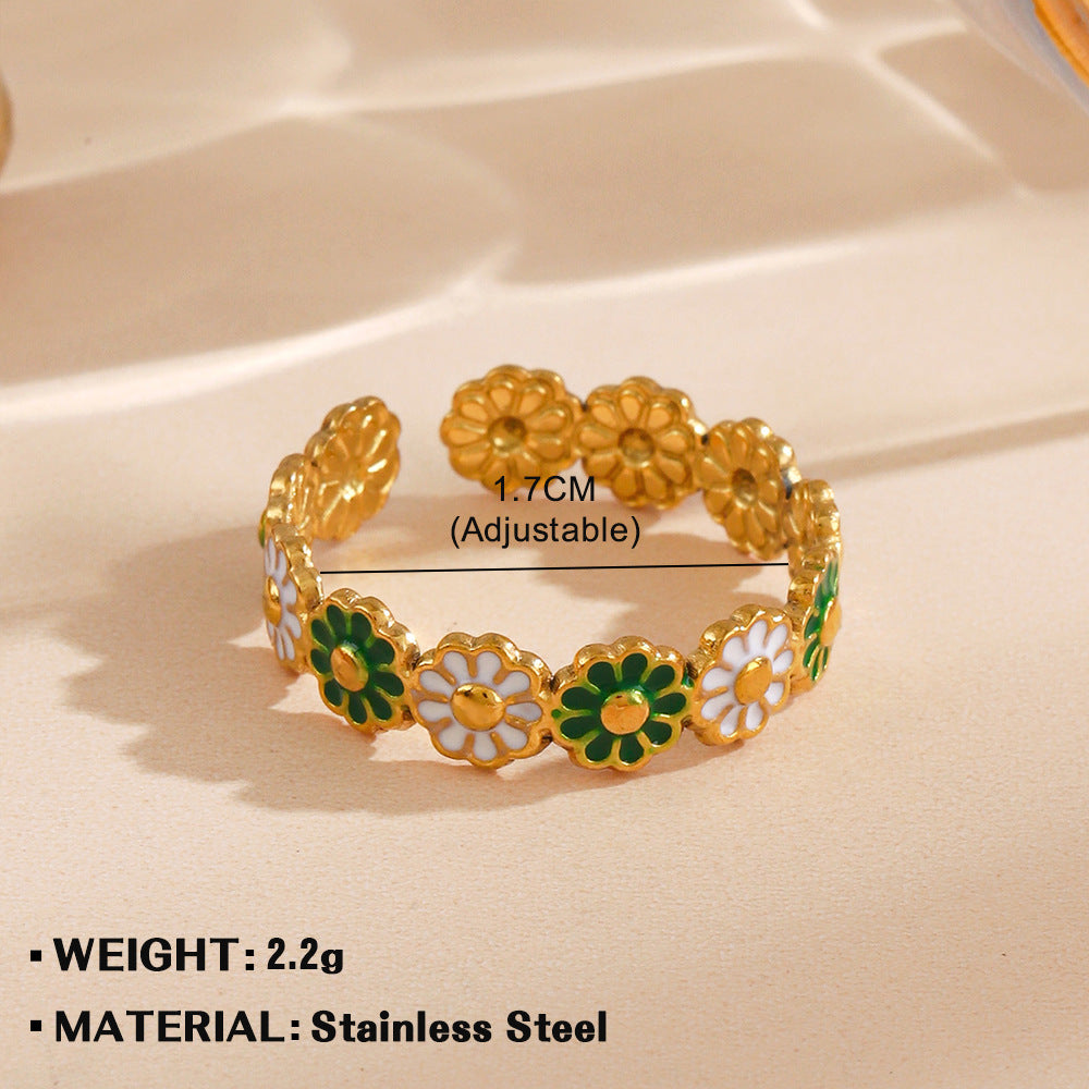 Anillo inox, chapado 19