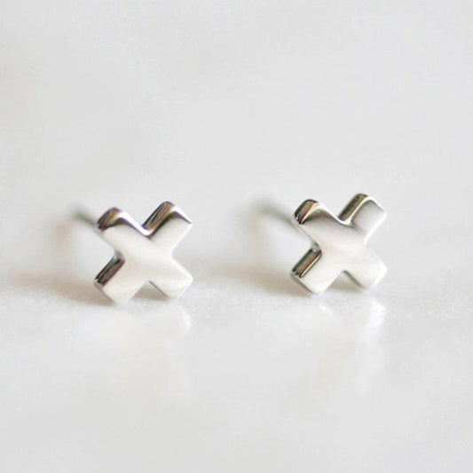 Aretes inox, chapado 67