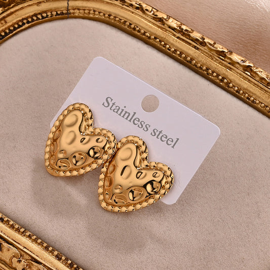 Aretes inox, chapado 112