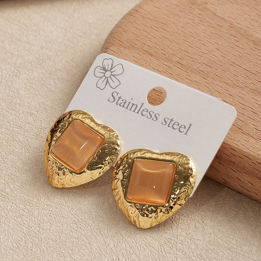 Aretes inox, chapado 246