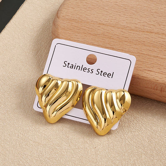 Aretes inox, chapado 259