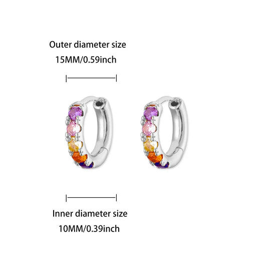 Aretes inox, chapado 345