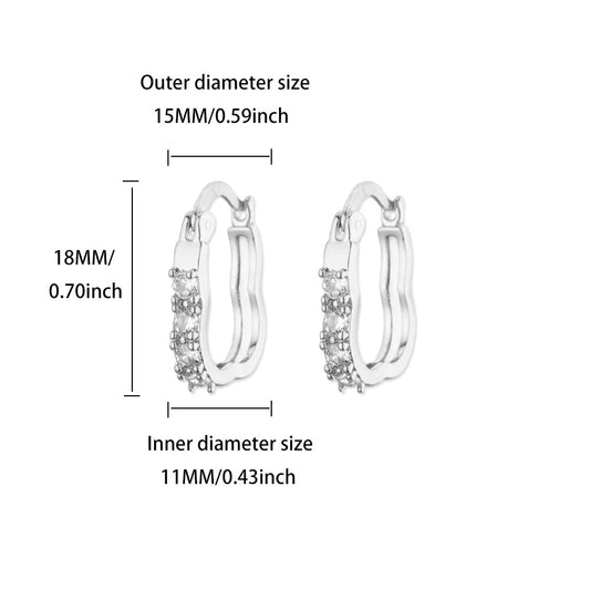 Aretes inox, chapado 349