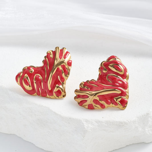 Aretes inox, chapado 250