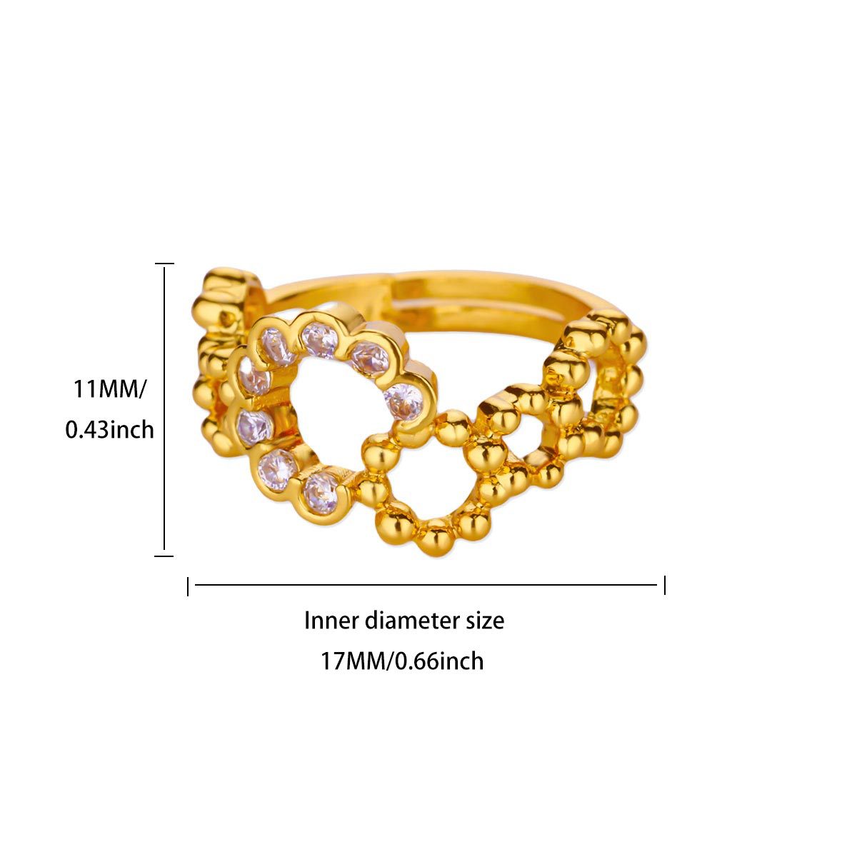 Anillo inox, chapado 137