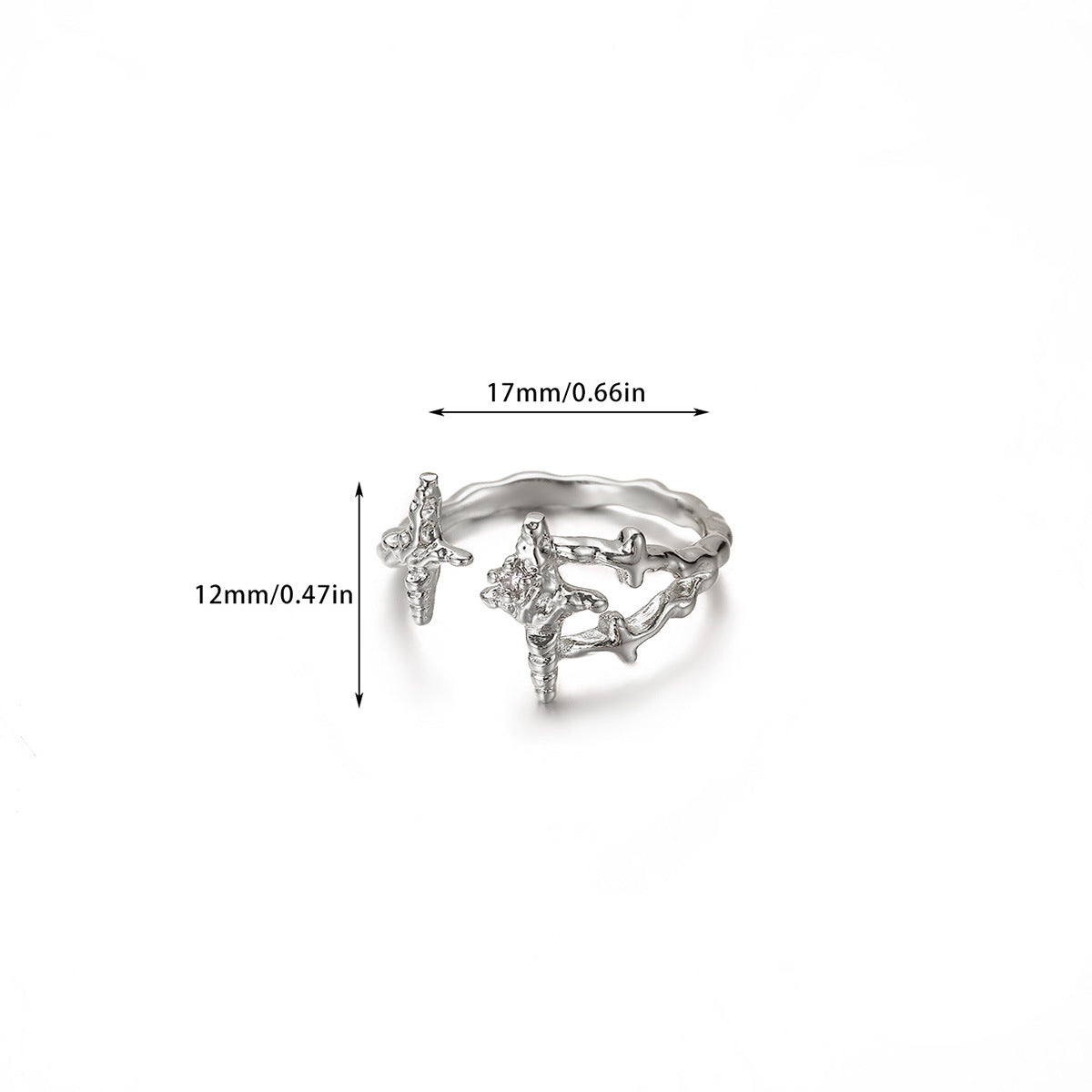 Anillo inox, chapado 94