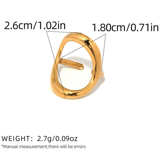Anillo inox, chapado 40